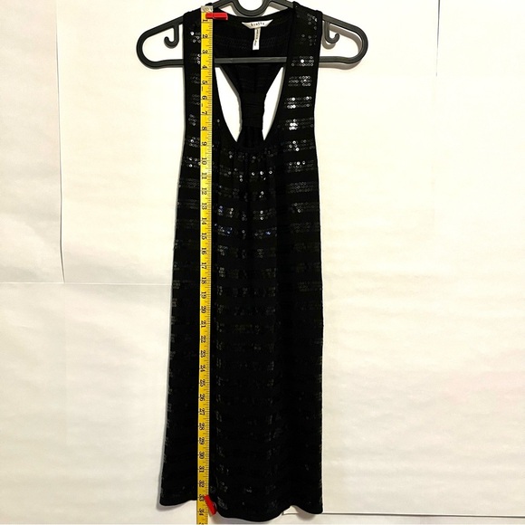 KRAFTY Razor Back Sequined Embellished Dress in Black - Picture 6 of 6